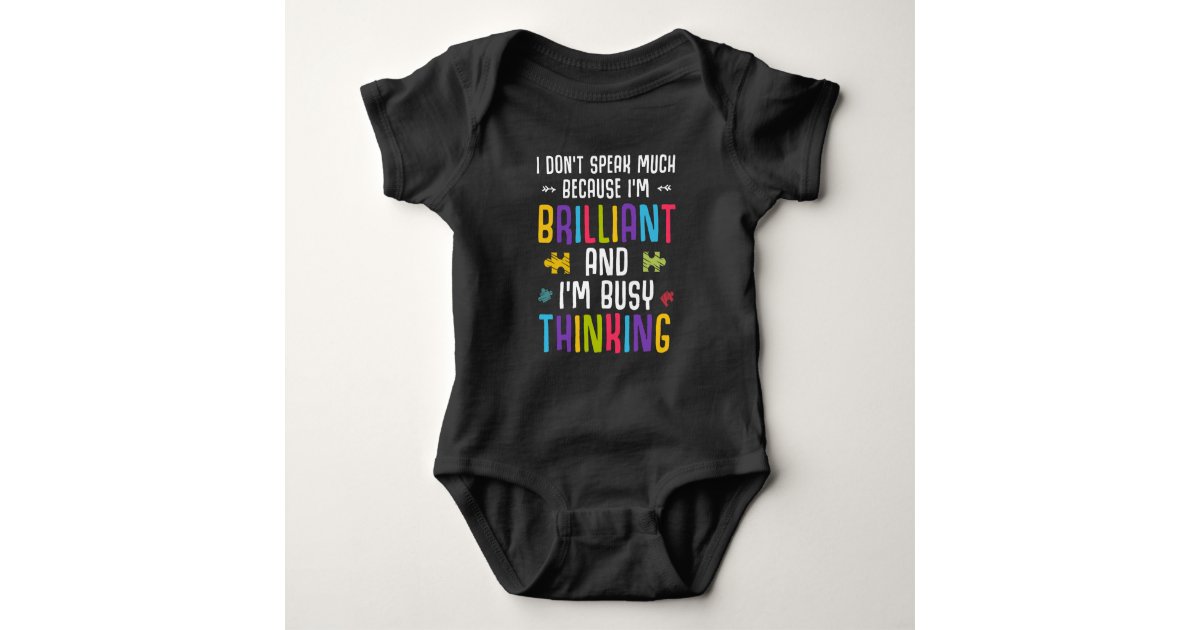 Autism Awareness Brilliant Child Autistic Puzzle Baby Bodysuit Zazzle