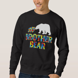 Autism Awareness Brother Bear Puzzle Support Autis Sweatshirt