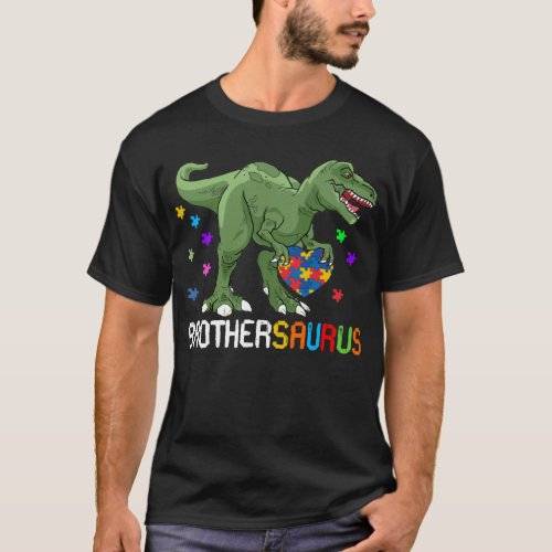 autism awareness brothersaurus T_Shirt