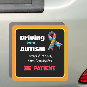 Autism Awareness Bumper Car Magnet