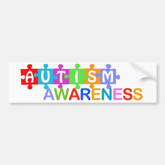 Autism Awareness Bumper Sticker (Front)