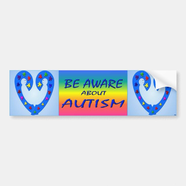 Autism awareness Bumper Sticker (Front)