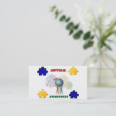 Autism Awareness Business Card (Standing Front)
