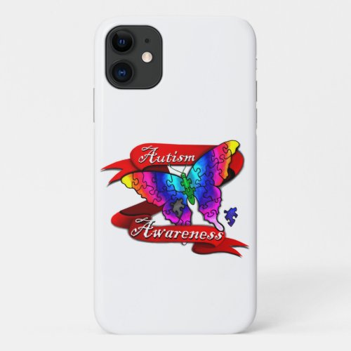 Autism Awareness Butterfly iPhone 11 Case