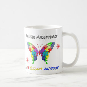 Autism Awareness Butterfly Coffee Mug