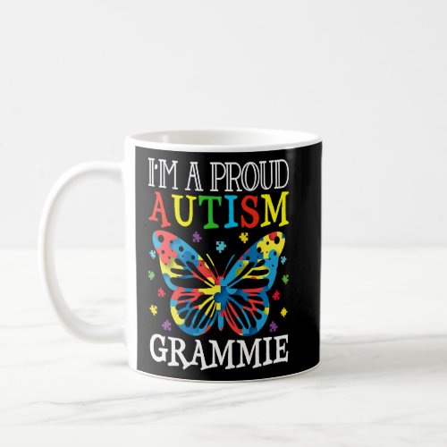 Autism Awareness Butterfly Im a Proud Autism Gram Coffee Mug