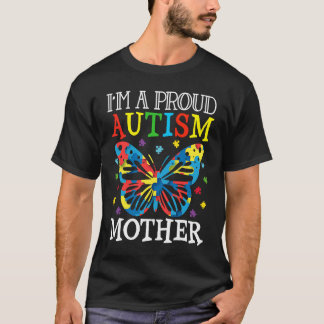 Autism Awareness Butterfly I'm a Proud Autism Moth T-Shirt