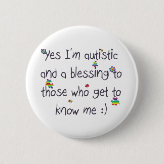 Autism awareness button