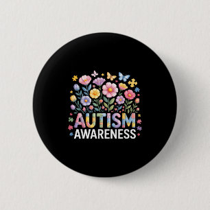 Autism awareness button