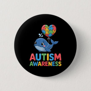 Autism awareness button