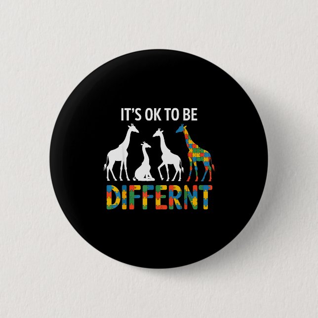 Autism awareness  button (Front)