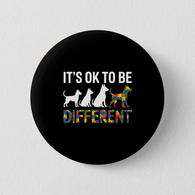Autism awareness  button (Front)