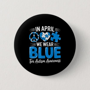 Autism awareness button