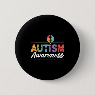 Autism awareness button