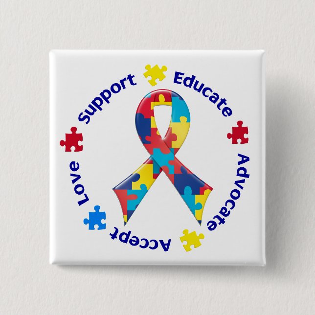 Autism Awareness Button (Front)