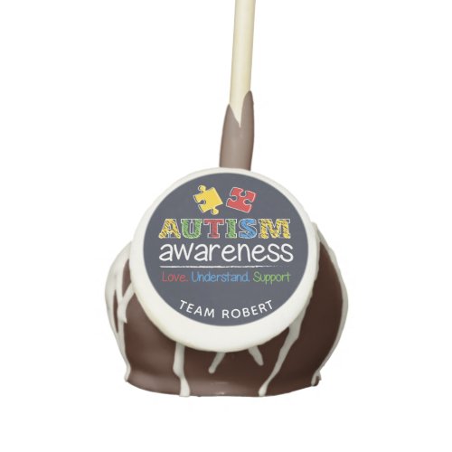 Autism Awareness Campaign Understand Team Support Cake Pops