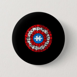 Autism Awareness Captain Shirt Support Autistic Su Button