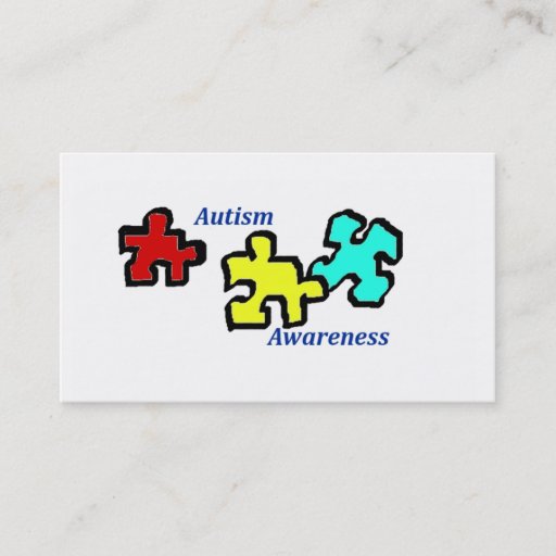 Customizable Autism Awareness Cards Business Card Templates