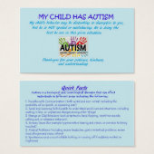 Autism Awareness cards (Front & Back)