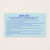 Autism Awareness cards (Back)