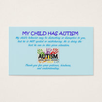 Autism Awareness cards