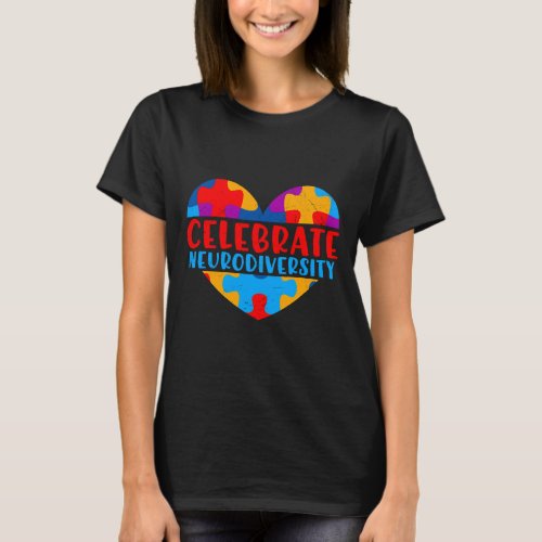 Autism Awareness Celebrate Neurodiversity Autism T_Shirt