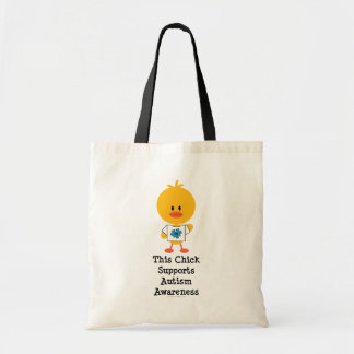 Autism Awareness Chick Tote Bag