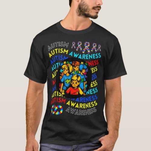 Autism Awareness Children For Teacher Autism Moms T-Shirt
