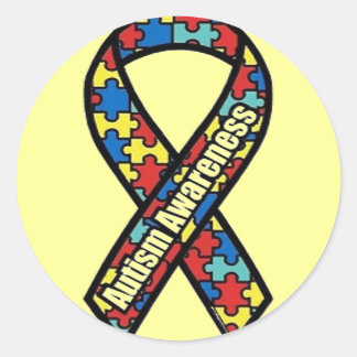 AUTISM_AWARENESS CLASSIC ROUND STICKER