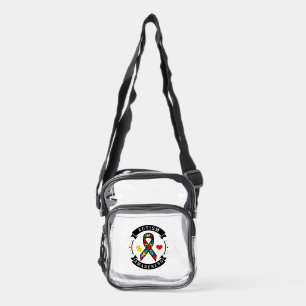Autism Awareness Clear Crossbody Bag