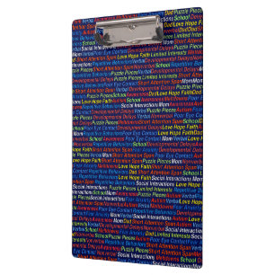 Autism Awareness Clipboard