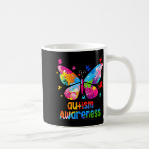 Autism Awareness Colorful Butterfly Puzzle _1 Coffee Mug
