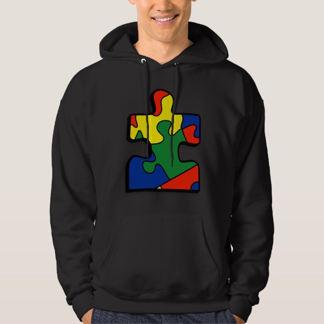 Autism Awareness Colorful Hoodie (Front)