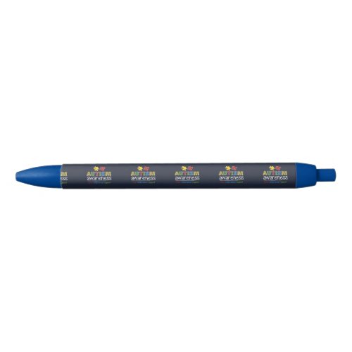 Autism Awareness Company Fun Campaign Coworkers Black Ink Pen