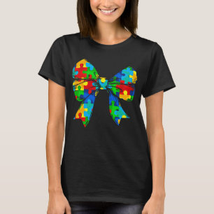 Autism Awareness Coquette Bow T-Shirt