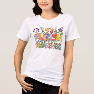 Autism Awareness Coquette Tri-Blend Shirt