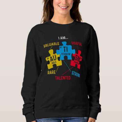 Autism Awareness Costume Men Boys Periodic Table E Sweatshirt