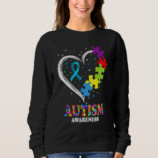 Autism Awareness Costume Women Heart Support Autis Sweatshirt