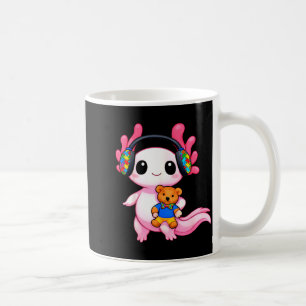 Autism awareness cute axolotl animal coffee mug