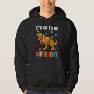 Autism Awareness Cute Dinosaur It's Ok To Be Diffe Hoodie
