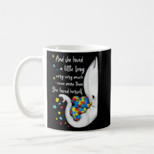 Autism Awareness Cute Elephants Mom And Kid Coffee Mug