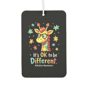 Autism Awareness Cute Giraffe Animal Its Ok To Be Air Freshener