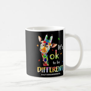 Autism Awareness Cute Giraffe Animal Its Ok To Be  Coffee Mug