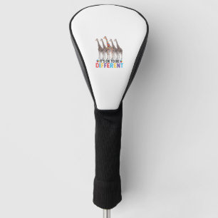Autism Awareness Cute Giraffe Animal It's Ok To Be Golf Head Cover