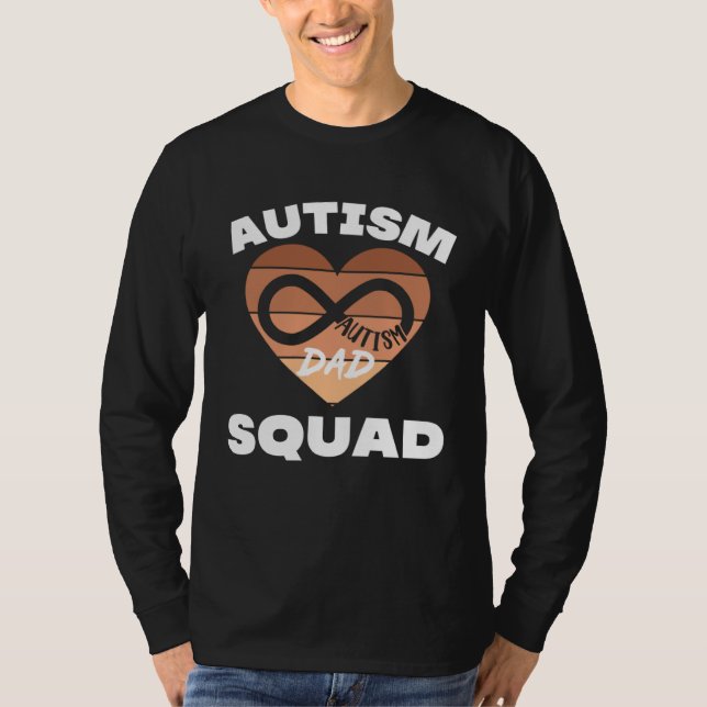 Autism Awareness Dad Of Autistic Son Kids Autism D T-Shirt (Front)