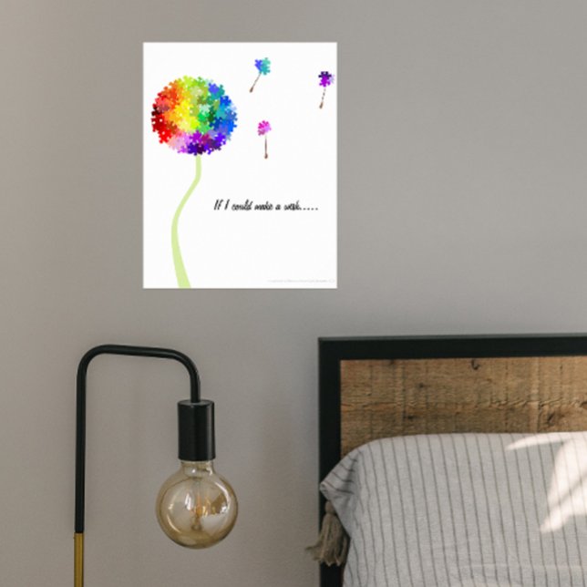 Autism Awareness Dandelion Wishes Poster (Creator Uploaded)