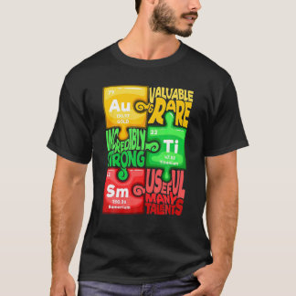 Autism Awareness Day (Au-Ti-SM) Elements Chemistry T-Shirt