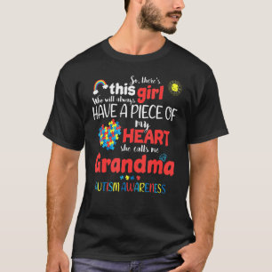 Autism Awareness Day Autistic Girl Autism Grandma T-Shirt