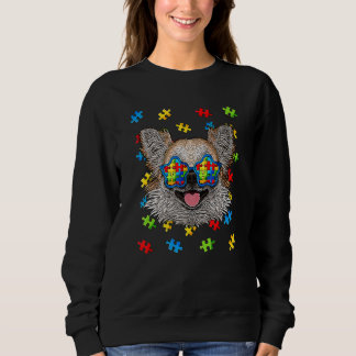 Autism Awareness Day Chihuahua Puzzle Sunglasses D Sweatshirt