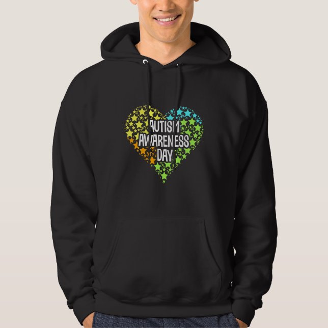 Autism Awareness Day Colorful Concept Hoodie (Front)